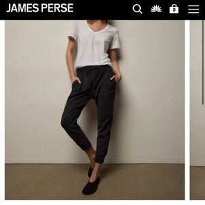 James Perse mixed media pant joggers